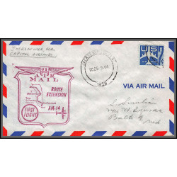 12330 am 14 extension lot de 6 tampa jacksonville miami orlando janvier 1959 premier vol first flight lettre airmail