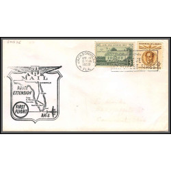 12330 am 14 extension lot de 6 tampa jacksonville miami orlando janvier 1959 premier vol first flight lettre airmail