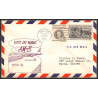 12331 am 8 dallas atlanta 15/11/1959 premier vol first flight lettre airmail cover usa aviation
