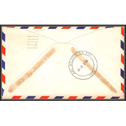 12331 am 8 dallas atlanta 15/11/1959 premier vol first flight lettre airmail cover usa aviation