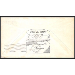 12344 am 8 royal service 1/11/1959 atlanta premier vol first delta jet flight lettre airmail cover usa aviation