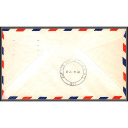 12345 am 2 san fancisco los angeles baltimore 29/5/1959 premier vol first jet service flight lettre airmail cover usa