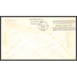 12346 am 2 san fancisco miami st louis 27/9/1959 premier vol first jet service flight lettre airmail cover usa aviation