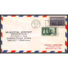 12349 municipal airport dedication oskalossa 11/10/1959 premier vol first flight lettre airmail cover usa aviation