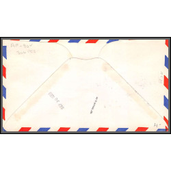 12349 municipal airport dedication oskalossa 11/10/1959 premier vol first flight lettre airmail cover usa aviation