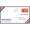 12351 airport dedication 7/9/1959 pottsville premier vol first flight lettre airmail cover usa aviation