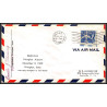 12358 airport dedication primghar 6/11/1959 premier vol first flight lettre airmail cover usa aviation
