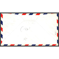 12358 airport dedication primghar 6/11/1959 premier vol first flight lettre airmail cover usa aviation