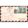 12361 airport dedication allison 5/7/1959 premier vol first flight lettre airmail cover usa aviation