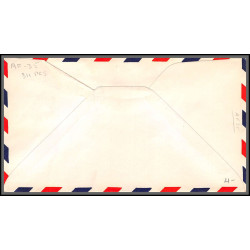12361 airport dedication allison 5/7/1959 premier vol first flight lettre airmail cover usa aviation