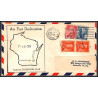 12363d airport dedication fond du lac 19/7/1959 premier vol first flight lettre airmail cover usa aviation