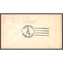 12369 am 4 dallas 12/7/1959 premier vol first flight lettre airmail cover usa aviation