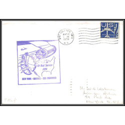 12370 am 4 washington los angeles baltimore 7/6/1959 premier vol first flight lettre airmail cover usa