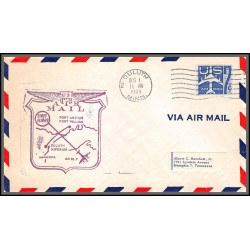 12375 am 86 DULUTH fort william canada 1/12/1960 premier vol first flight lettre airmail cover usa aviation