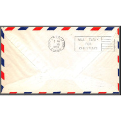 12375 am 86 DULUTH fort william canada 1/12/1960 premier vol first flight lettre airmail cover usa aviation