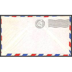 12377 route 20 seattle washington fairbanks 1/3/1960 premier vol first flight lettre airmail cover usa