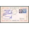 12378 am 8 memphis 1/8/1960 delta royal jet corvair 880 premier vol first flight lettre airmail cover usa
