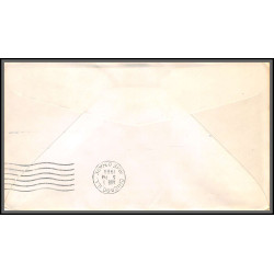 12378 am 8 memphis 1/8/1960 delta royal jet corvair 880 premier vol first flight lettre airmail cover usa