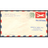 12381 delta airlines chicago atlanta august 1960 premier vol first corvair 880 service flight airmail entier stationery 