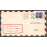 12418 gary municipal airport dedication 19/10/1958 premier vol first flight airmail entier stationery usa aviation