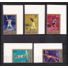 128a Sharjah MNH ** Mi N°869/873 B sports/golf - tennis de table basketball table cricket golf Non dentelé imperf