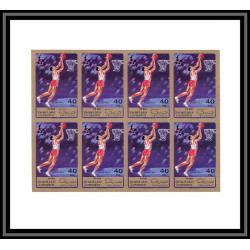 128b - Sharjah MNH ** Mi N°869/873 B sports/golf - tennis table cricket golf Non dentelé imperf feuilles sheets