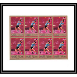 128b - Sharjah MNH ** Mi N°869/873 B sports/golf - tennis table cricket golf Non dentelé imperf feuilles sheets