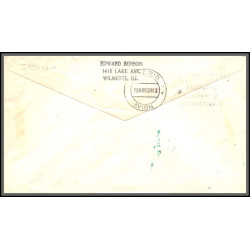 12621 fam 27 new york lisbon madrid portugal 18/5/1960 premier vol first flight lettre usa new york united nations