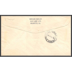 12623 fam 27 new york athens greece 27/5/1960 premier vol first flight lettre airmail cover usa new york united nations 