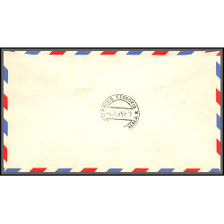 12626 fam 27 new york paris rome 3/12/1959 premier vol first flight airmail entier stationery new york united nations