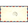 12626 fam 27 new york paris rome 3/12/1959 premier vol first flight airmail entier stationery new york united nations