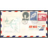 12629 am 27 new york miami 11/12/1959 premier vol first flight lettre airmail cover usa united nations aviation