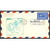 12635 am 4 12/7/1959 premier vol first flight lettre airmail cover usa new york dallas united nations aviation