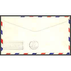 12635 am 4 12/7/1959 premier vol first flight lettre airmail cover usa new york dallas united nations aviation