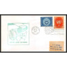 12643 am 4 22/3/1959 premier vol first flight lettre airmail cover usa new york chicago san francisco united nations