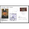 12688 boeing 737 hamburg manchester 25/3/1990 lufthansa premier vol first flight lettre airmail cover allemagne germany 