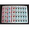 129d - Fujeira MNH ** Mi N°214/220 A jeux olympiques (winter olympic games) GRENOBLE 68 skating bob feuilles sheets