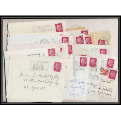 13034 Lot de 59 lettres N°1536 Marianne de Cheffer (lettre enveloppe courrier) Voir photos