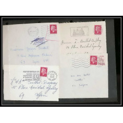 13034 Lot de 59 lettres N°1536 Marianne de Cheffer (lettre enveloppe courrier) Voir photos