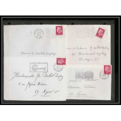 13034 Lot de 59 lettres N°1536 Marianne de Cheffer (lettre enveloppe courrier) Voir photos
