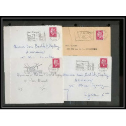 13034 Lot de 59 lettres N°1536 Marianne de Cheffer (lettre enveloppe courrier) Voir photos
