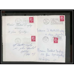 13034 Lot de 59 lettres N°1536 Marianne de Cheffer (lettre enveloppe courrier) Voir photos
