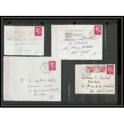 13034 Lot de 59 lettres N°1536 Marianne de Cheffer (lettre enveloppe courrier) Voir photos
