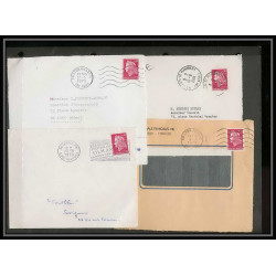 13034 Lot de 59 lettres N°1536 Marianne de Cheffer (lettre enveloppe courrier) Voir photos