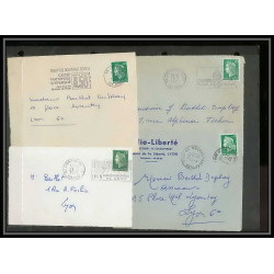 13035 Lot de 40 de lettres N°1536A Marianne de Cheffer (lettre enveloppe courrier) Voir photos