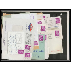 13036 Lot de 36 lettres N°1536 Marianne de Cheffer (lettre enveloppe courrier) Voir photos