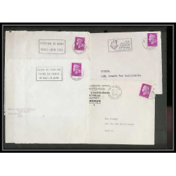 13036 Lot de 36 lettres N°1536 Marianne de Cheffer (lettre enveloppe courrier) Voir photos
