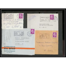 13036 Lot de 36 lettres N°1536 Marianne de Cheffer (lettre enveloppe courrier) Voir photos