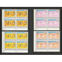 132a Yemen royaume MNH ** Mi N°493/502 A jeux olympiques (summer olympic games MEXICO 68 fencing canoe escrime bloc 4