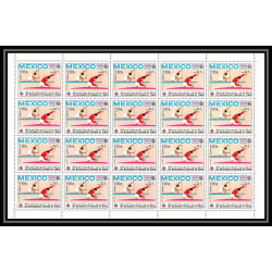 132c - Yemen royaume MNH ** Mi N°498 A jeux olympiques olympic games canoé feuilles sheets